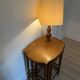Vintage 1960s nesting tables in solid oak.