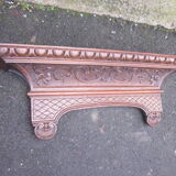 Sculpted channel wall console