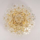 Plafonnier Fleur en Verre de Murano par Ernst Palme, Allemagne, années 1970