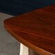 20thC ITALIAN STANDING DRY BAR IN HARDWOOD & CREAM LAMINATE c.1970