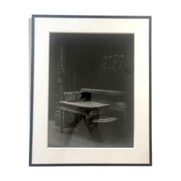 Butcher's display, 1970s/80s. Original black and white silver print on paper.
