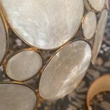 Large pearly pendant light