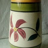 West germany ceramic vase vintage floral decor year 1960