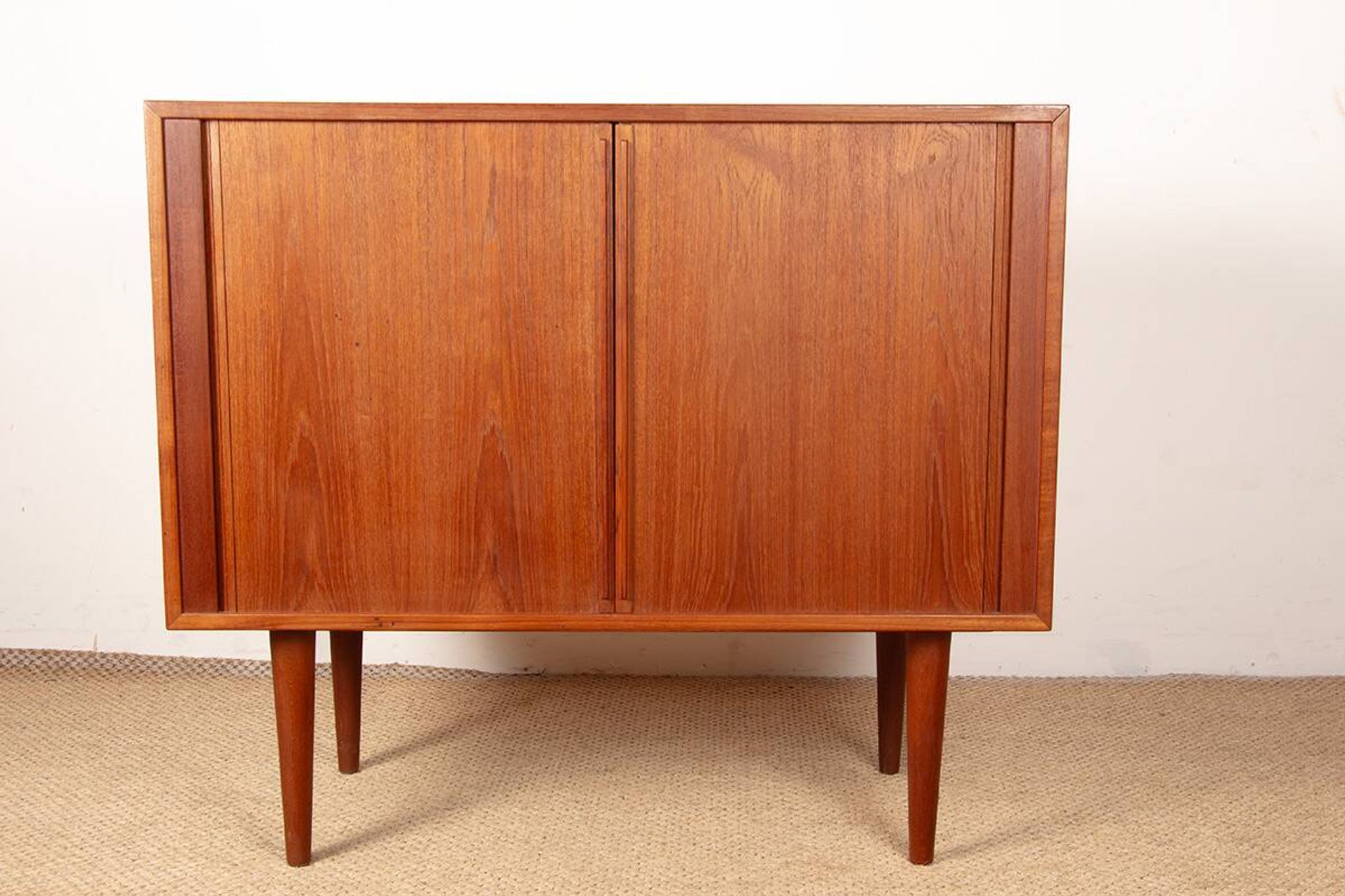 Small Danish Enfilade in teak model 42 by Kai Kristiansen, Feldballes.