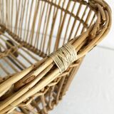Old rattan doll's pram