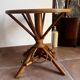 Rattan pedestal table