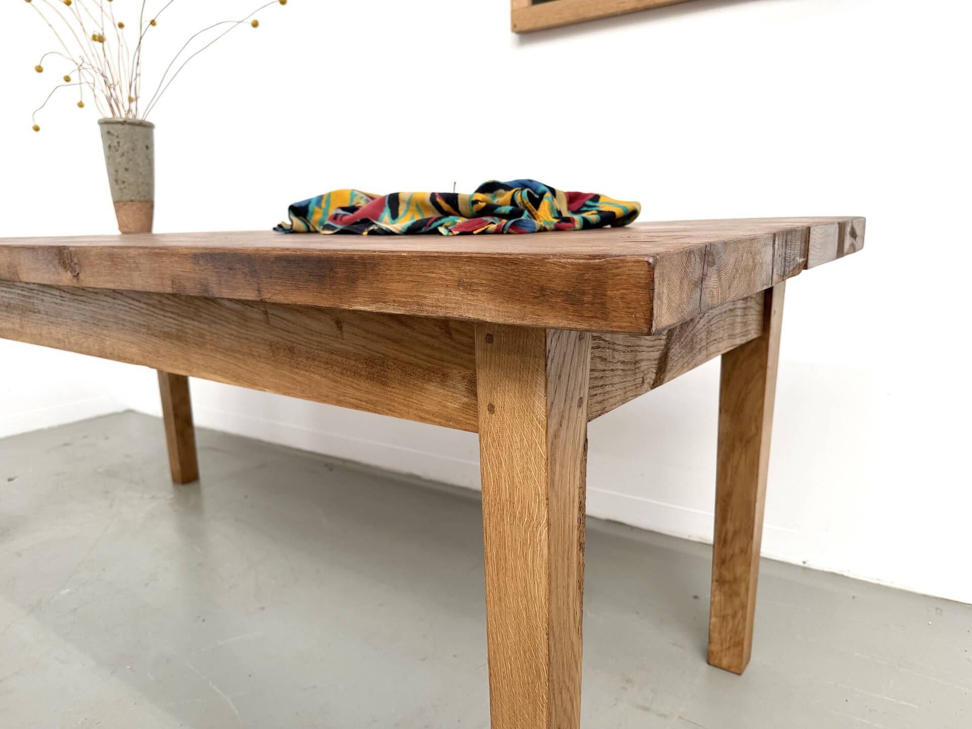 Table en chêne massif – années 50