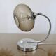 Lamp in chrome metal and amber glass made in Italy 1970