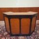 English Chesterfield mahogany bar fully upholstered in leather
