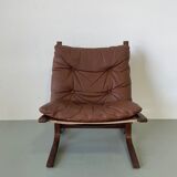 Vintage leather lounge chair Ingmar Relling