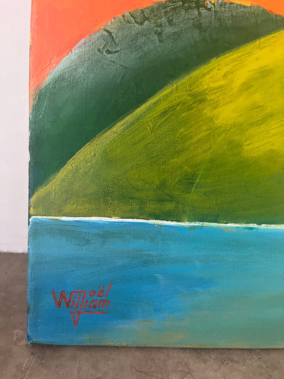 Moon Reflections, modern, signed William Joël
