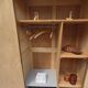 Parisian wardrobe in raw wood
