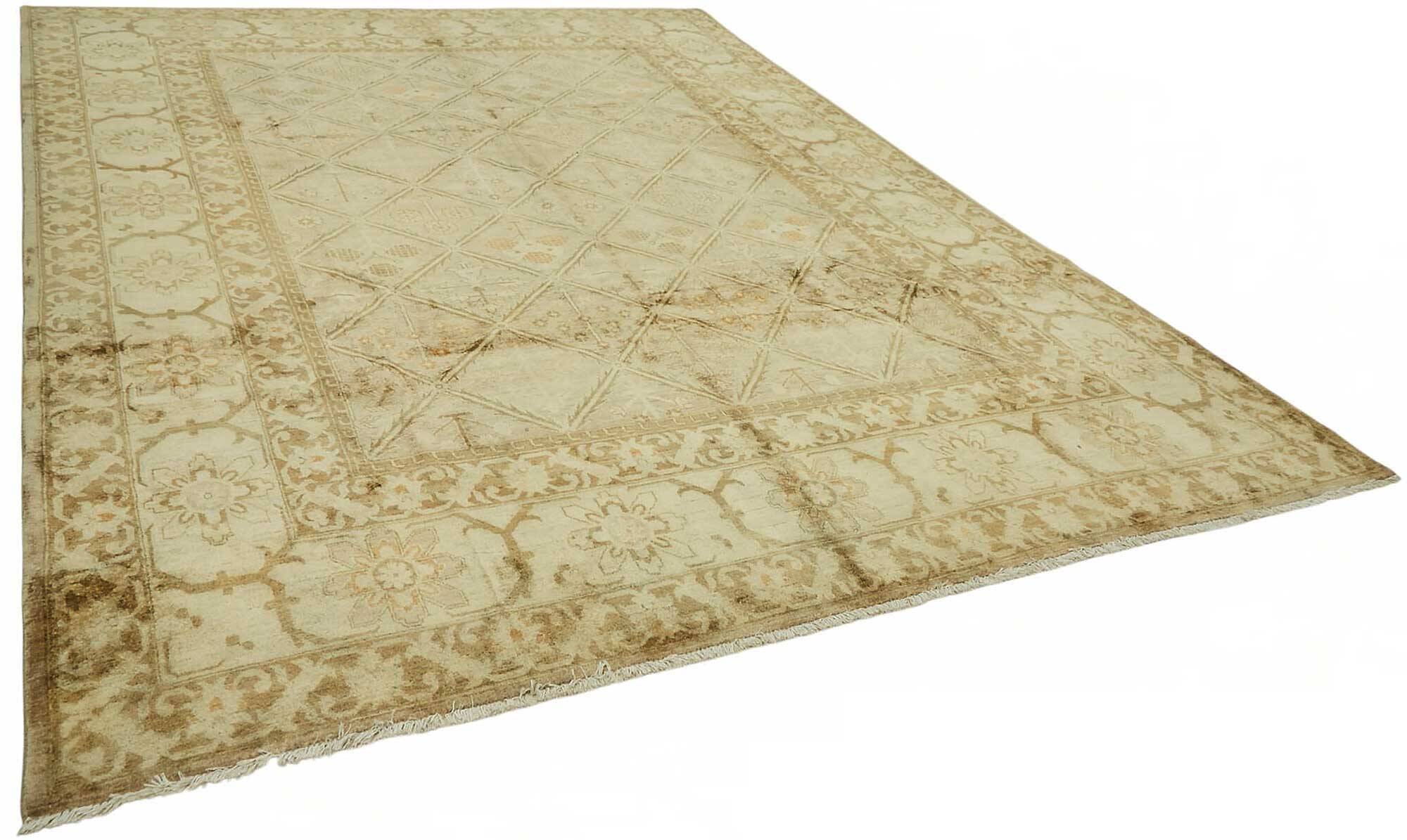 Tapis Oushak en laine noué à la main turc 303 cm x 414 cm