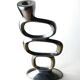 Circle candlestick by Matthew Hilton, aluminium, 1980s