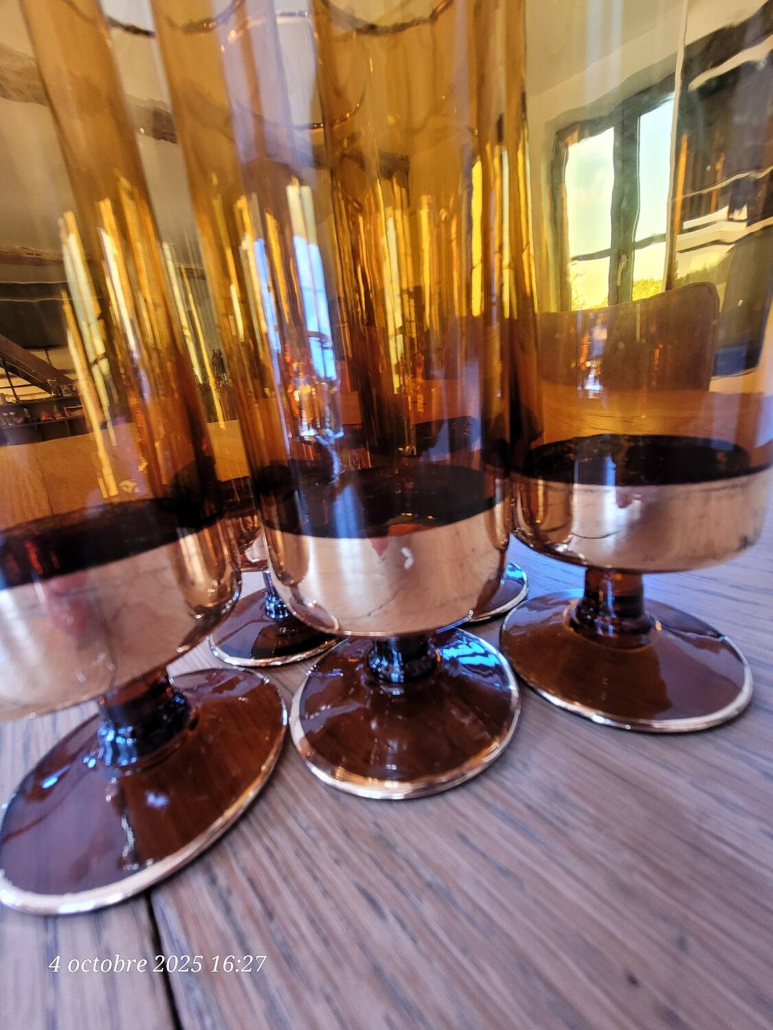 6 flûtes à champagne Vintage