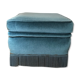 Pouf velours bleu