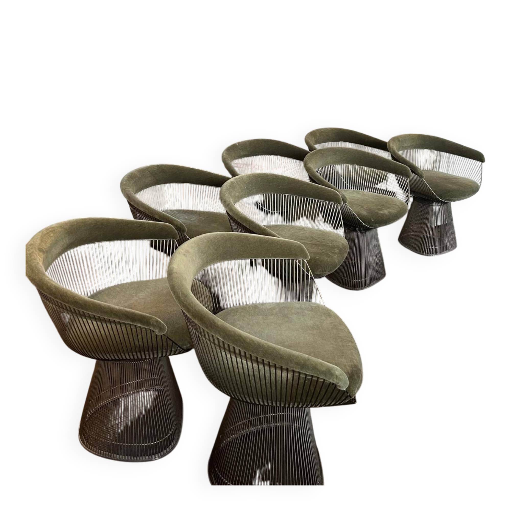 Petit fauteuil collection warren platner ( lot de 8 fauteuils )