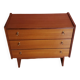 Vintage 3 drawer chest of drawers 1970