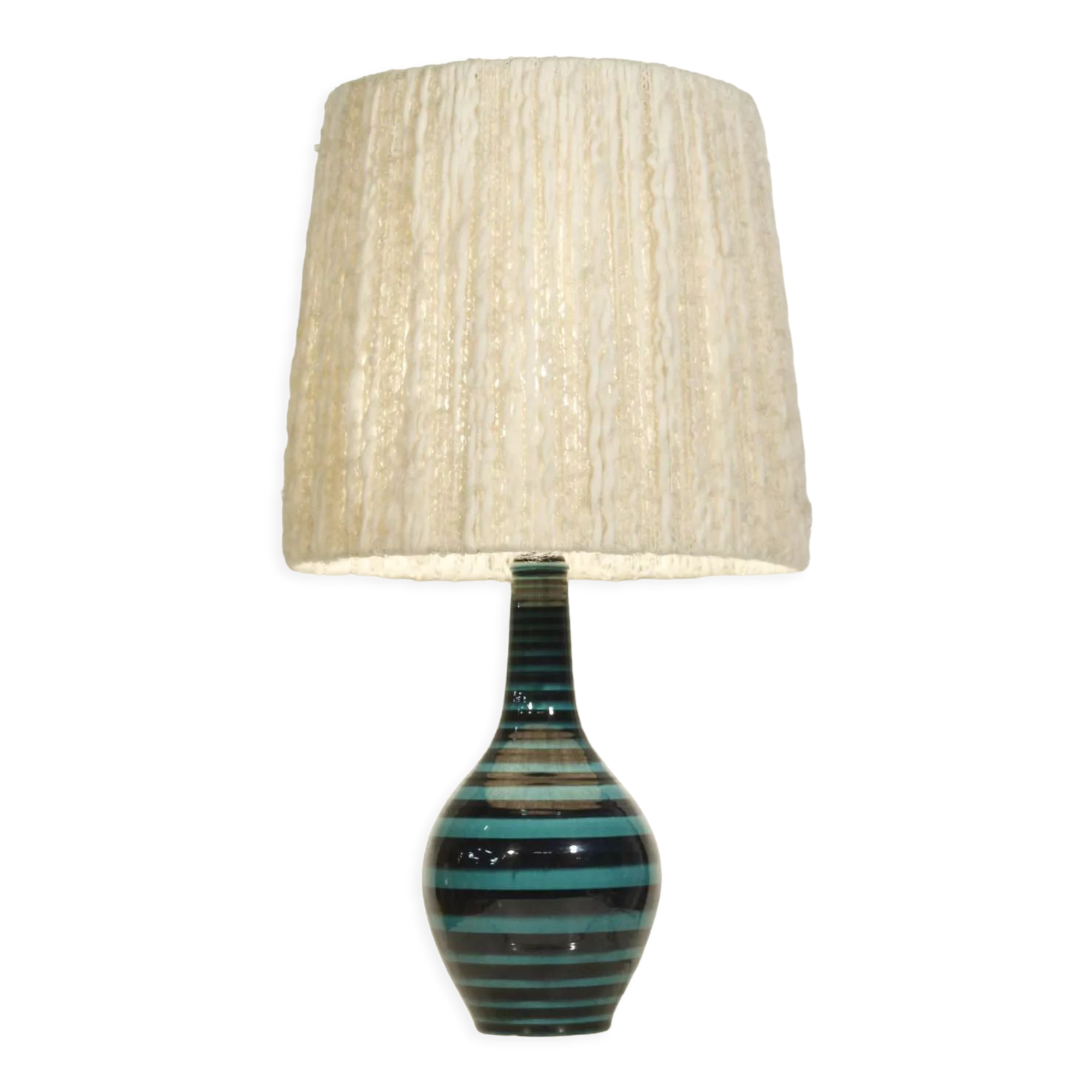 Ceramic lamp base from the Müller workshops in Lucerne Switzerland 1950s