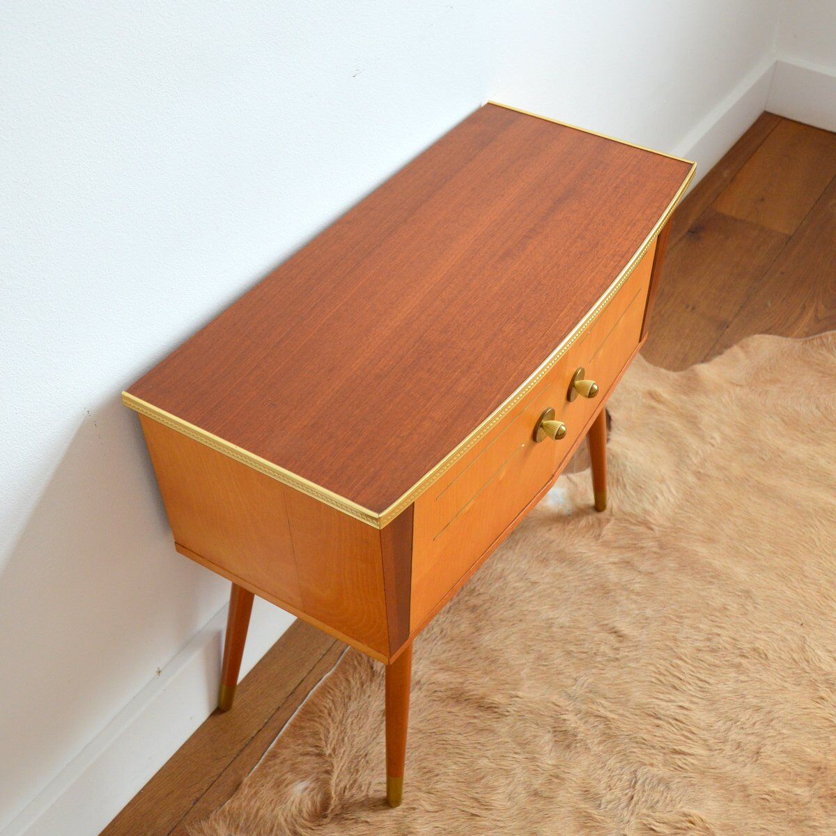 Console / bedside feet compass vintage 1950s