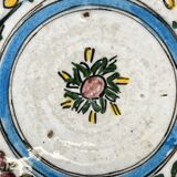 Qadjar, siliceous ceramic plate Persia Iran 18th century