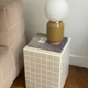 Table d'appoint - beige/blanc