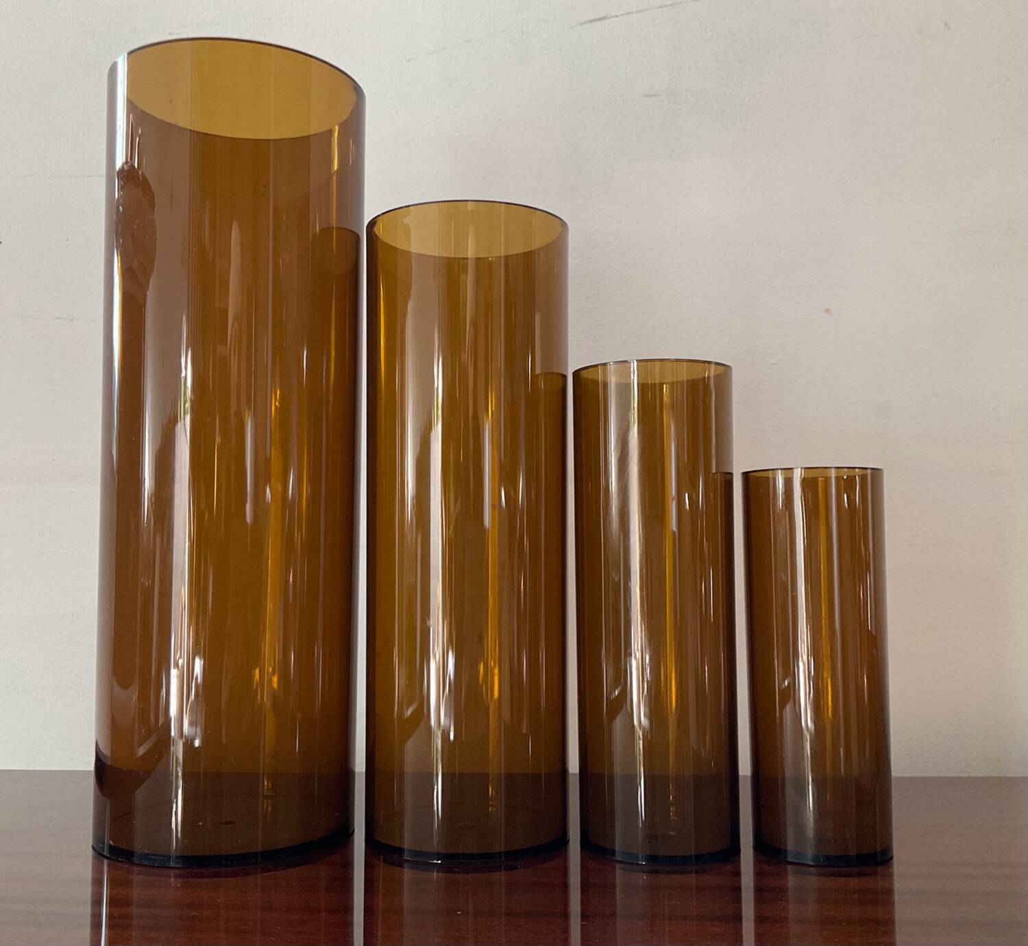 Series of 4 Jacques Bedat nesting vases from the 70s