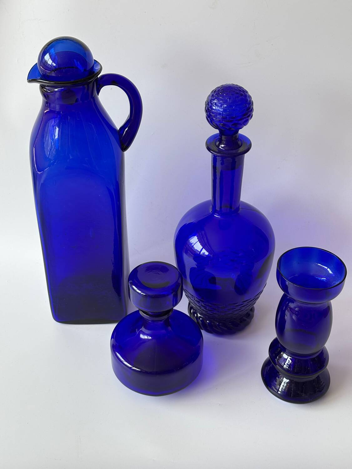 Cobalt blue glassware