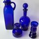 Cobalt blue glassware