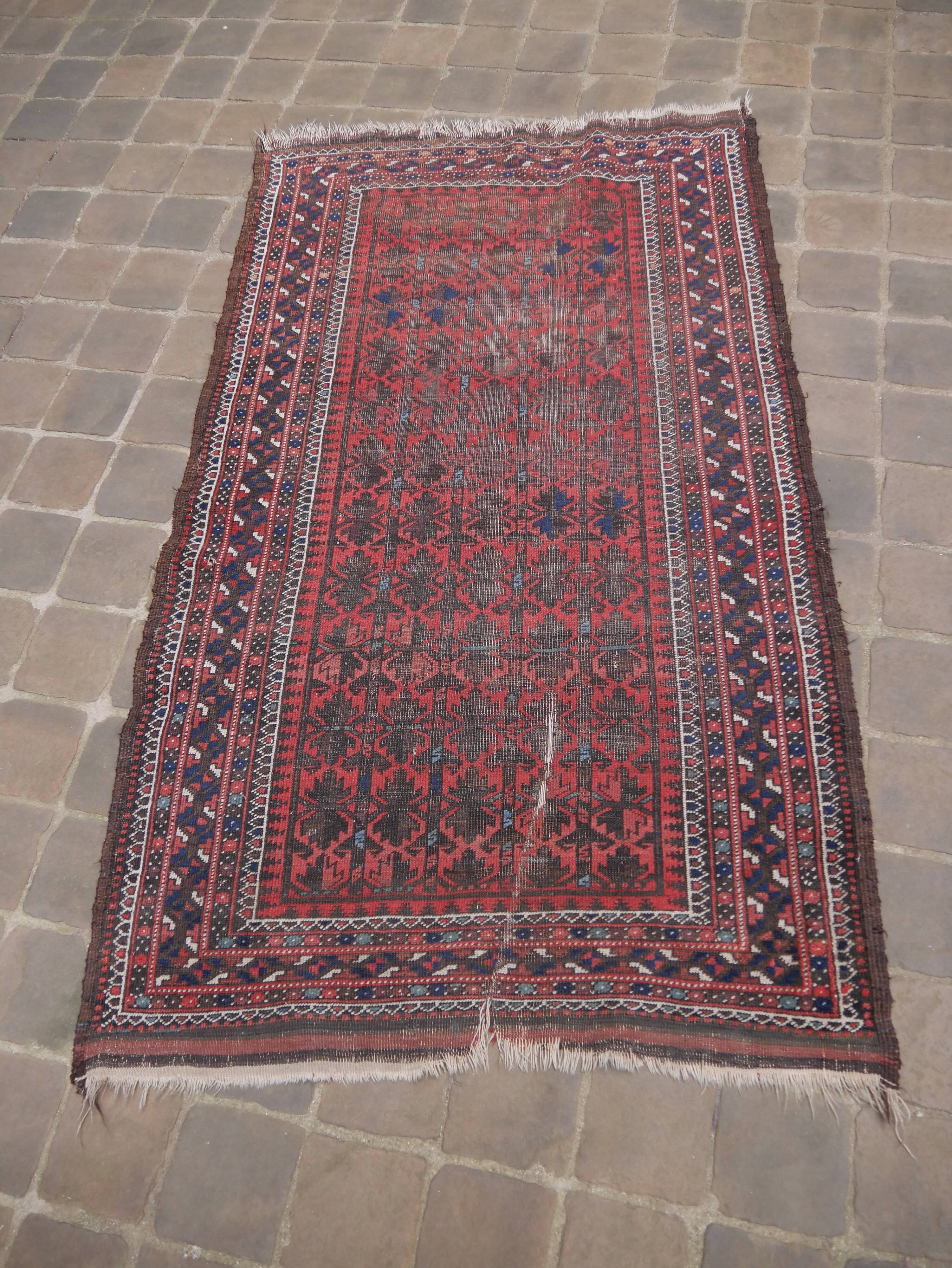 Oriental carpet handmade Persian Belouch