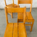 Suite of four vintage chairs