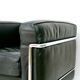 Pair of LC2 armchairs Perriand, Le Corbusier, Jeanneret, ed. Cassina