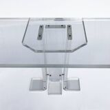 1970s lucite table hollywood regency perspex acrylic vintage postmodern space charles hollis jones