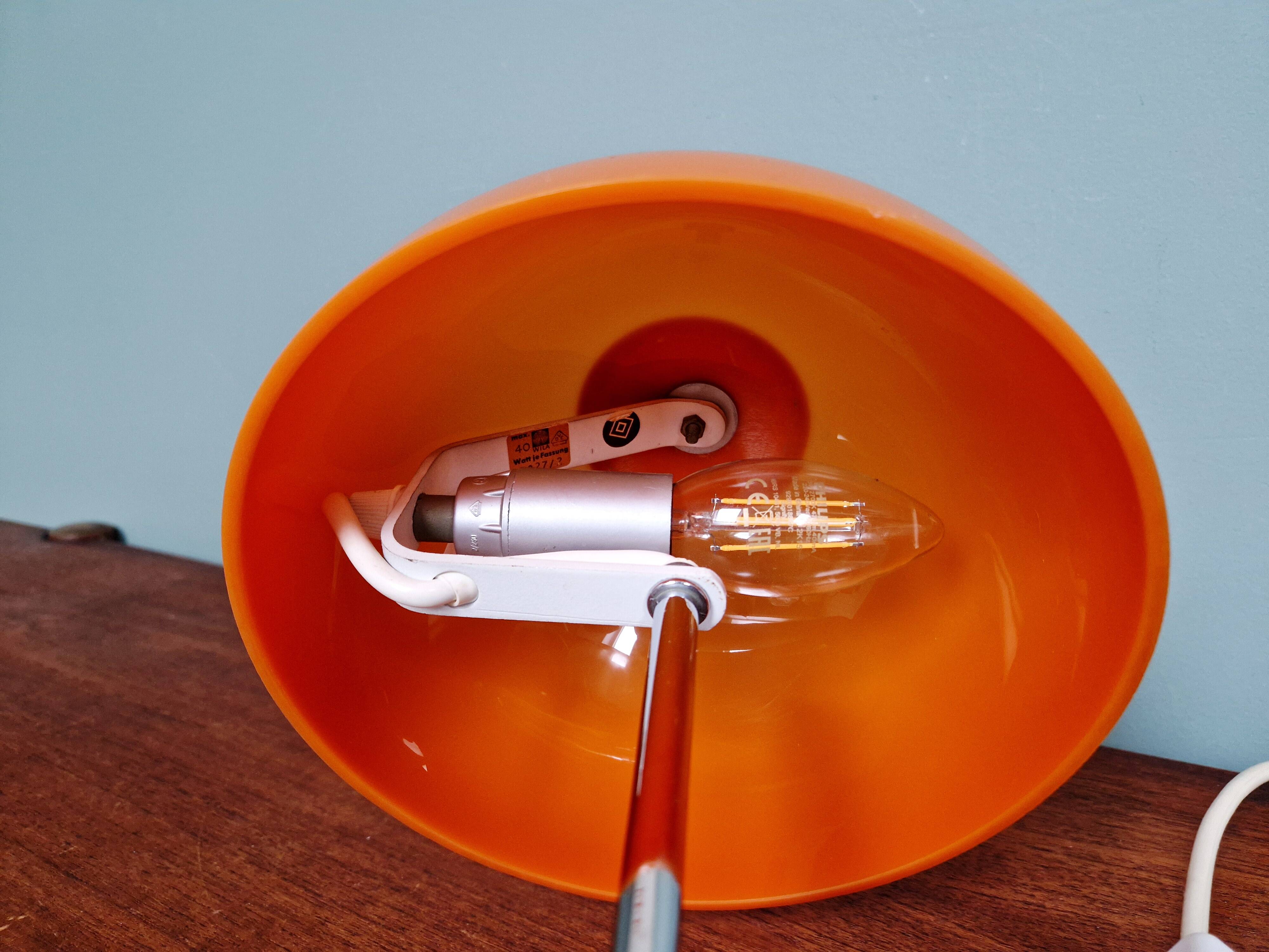 Lampe champignon Space Age, design Frank Bentler, Wila, 1970's