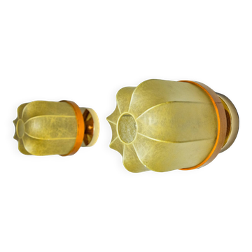 Pair of “cocoon” wall lights, Italy, 1970