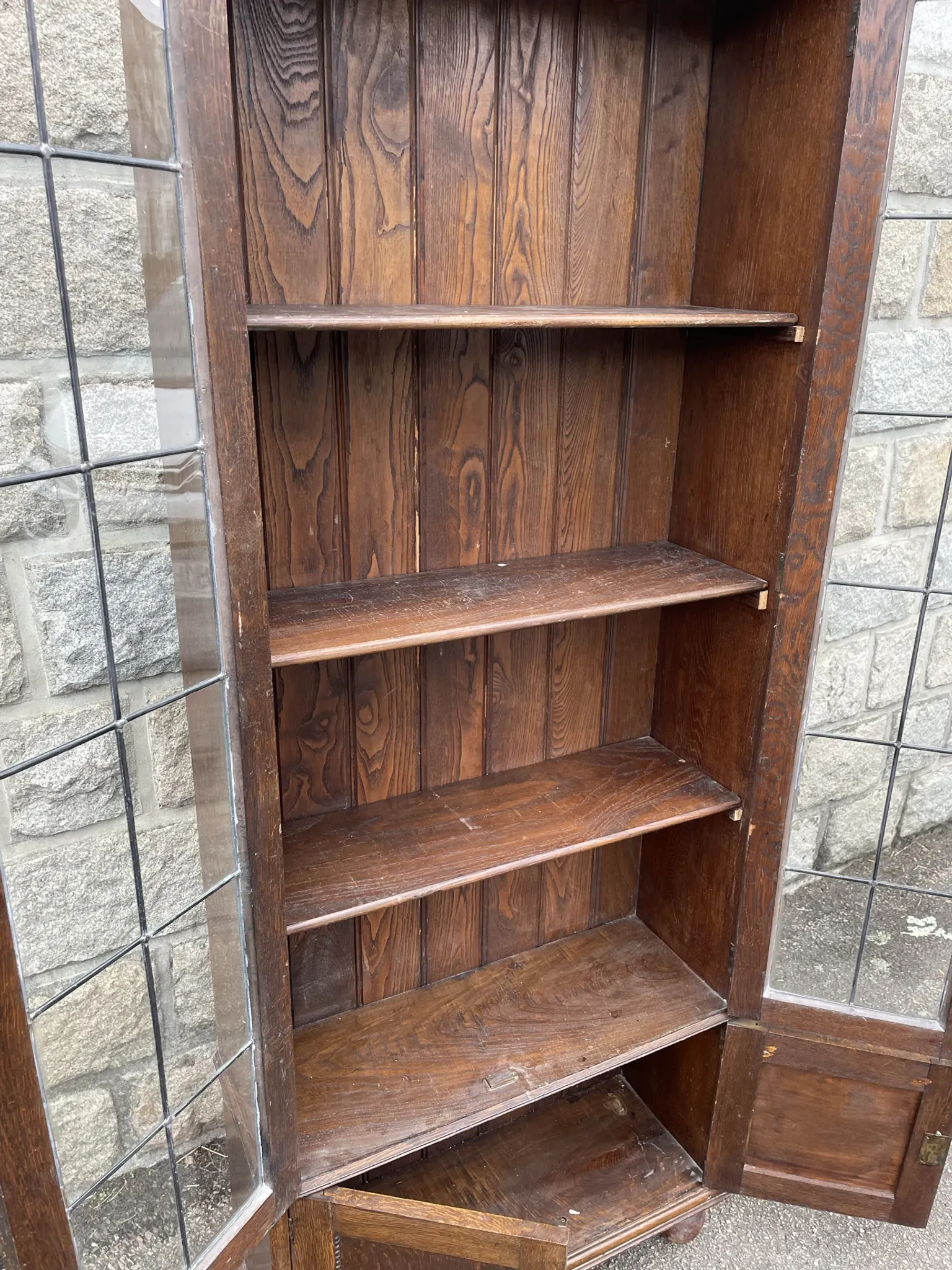 Old library with glass doors
