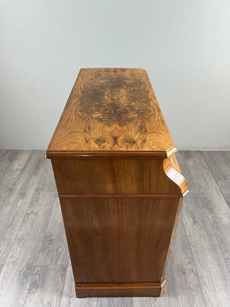 Walnut toilet commode, 19th century