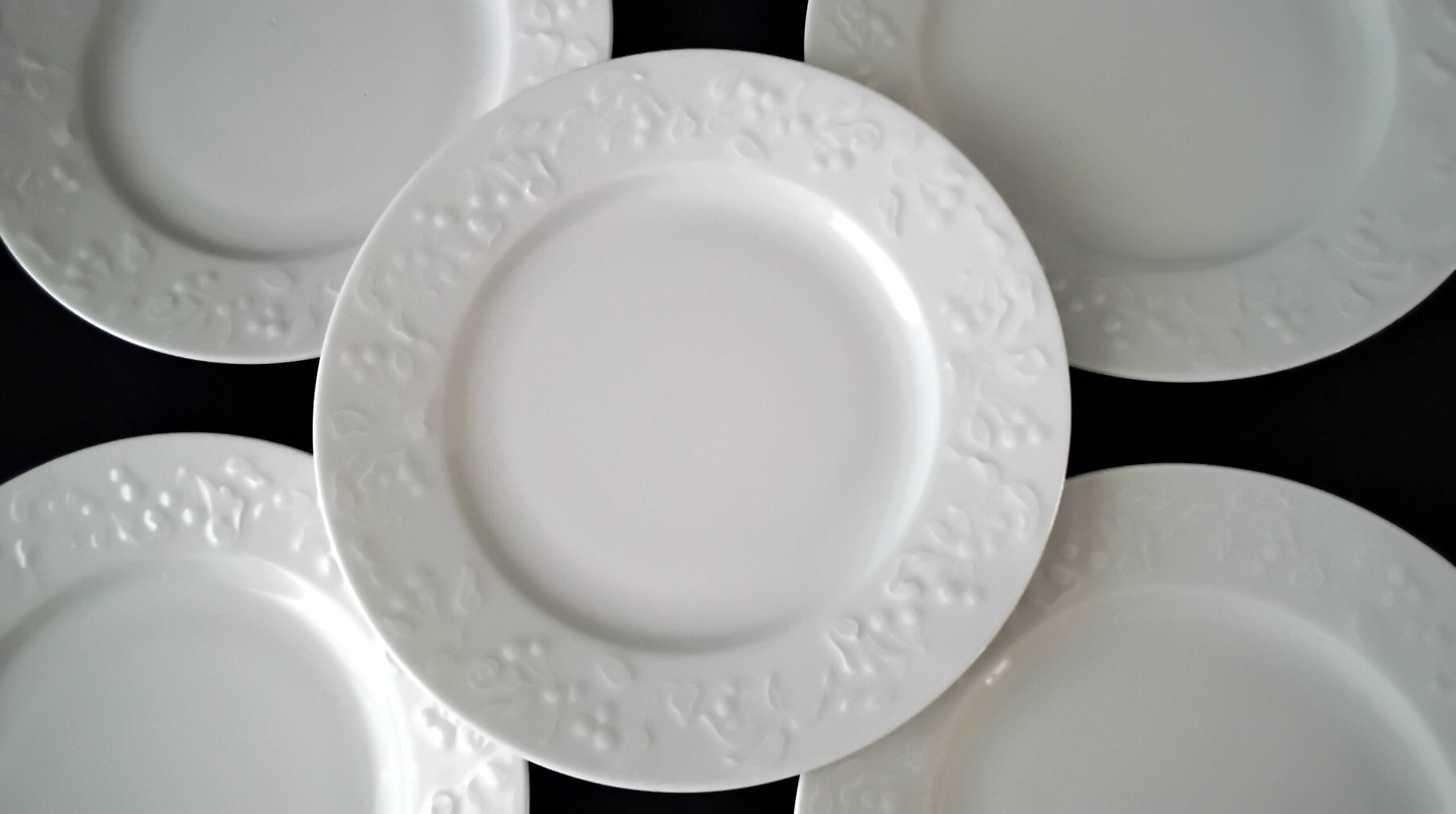 5 dessert plates in Limoges porcelain