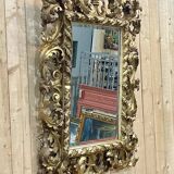 19th century Italian mirror in wood and gilded plaster
