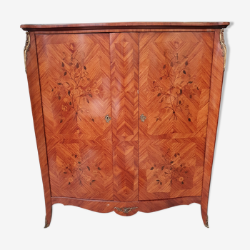 Cabinet 2 doors marquetry