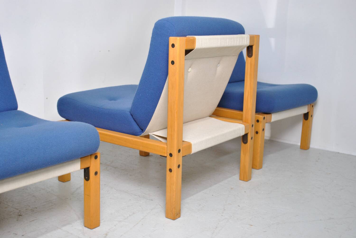4 Flototto armchairs 1970