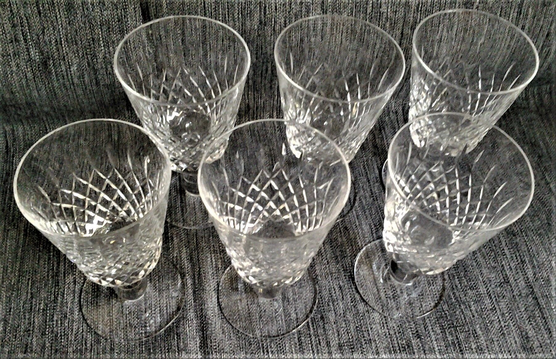 Set of 6 wine glasses cristallerie lorraine