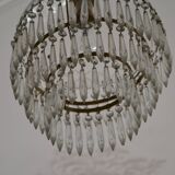 Vintage chandelier entirely made of crystal