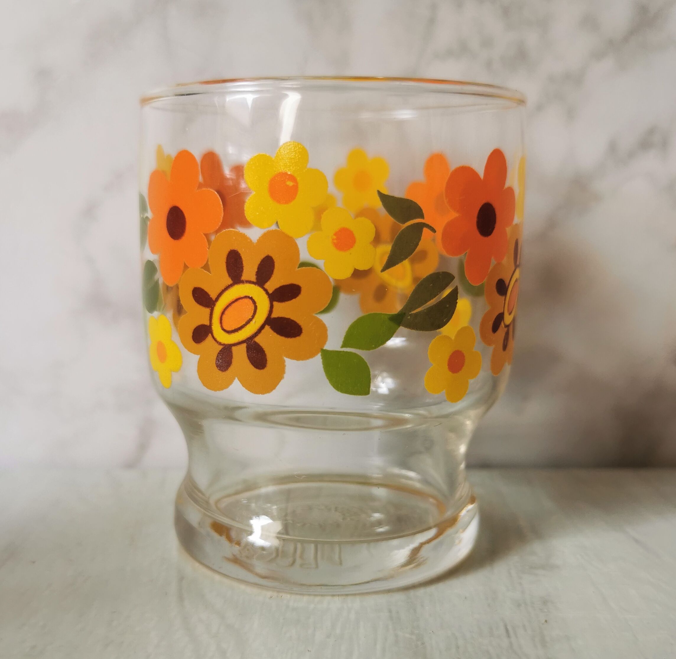 Vintage Arcoroc Flowers Glasses