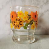 Verres vintage Fleurs Arcoroc