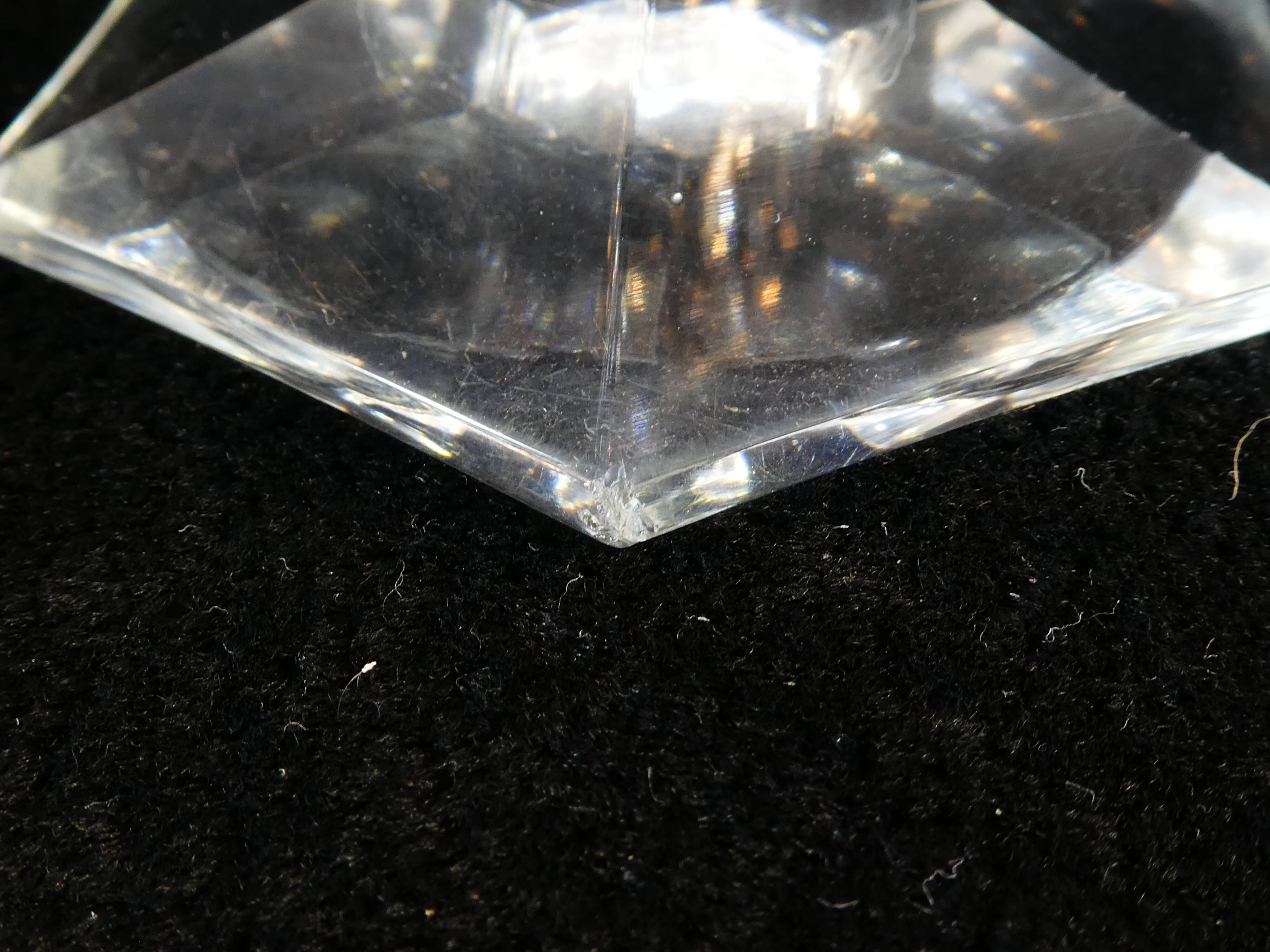 11 wine glasses in Crystal cut with diamond tip CRISTALLERIE DE LORRAINE