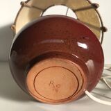 Red ceramic lamp