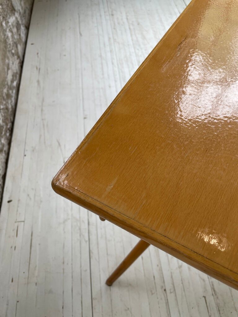 Vintage oak compass desk