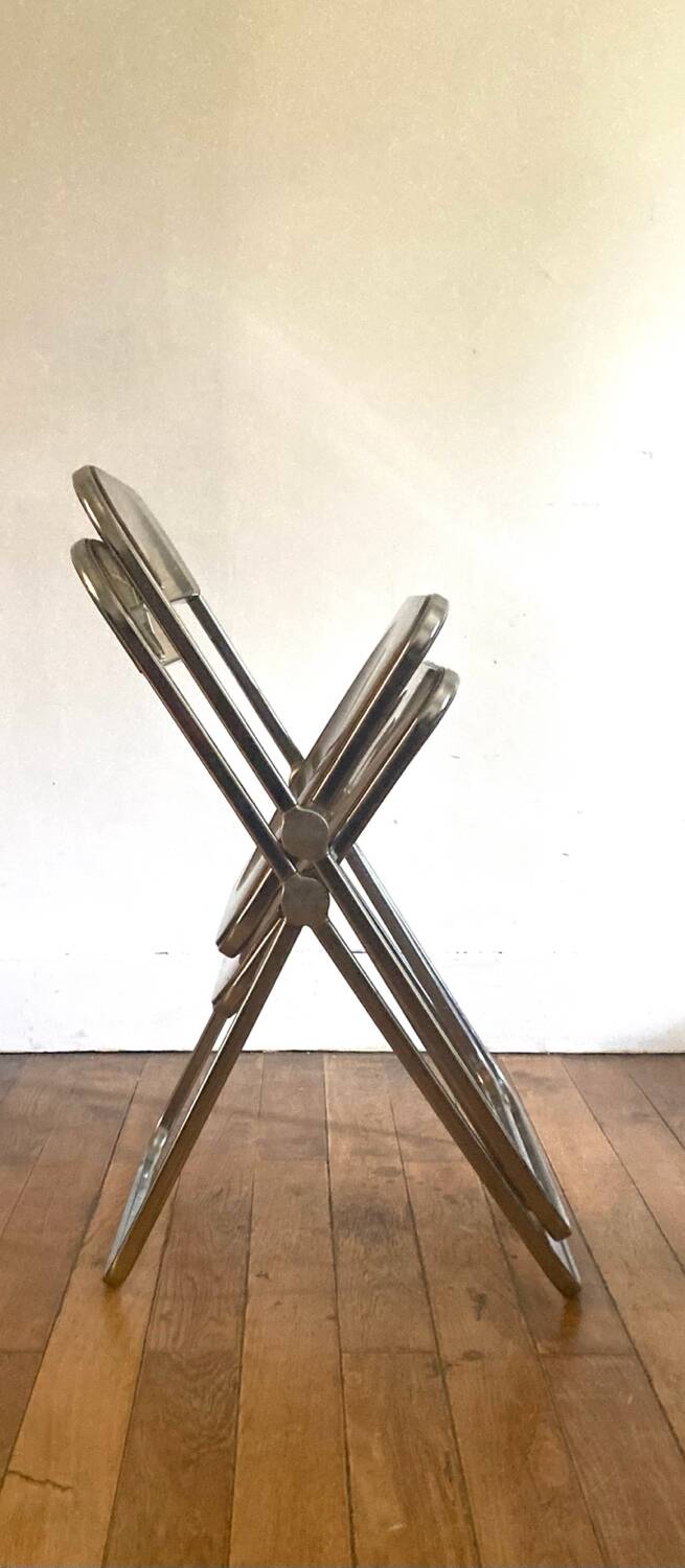 Pair of Plia Piretti chairs for Castelli