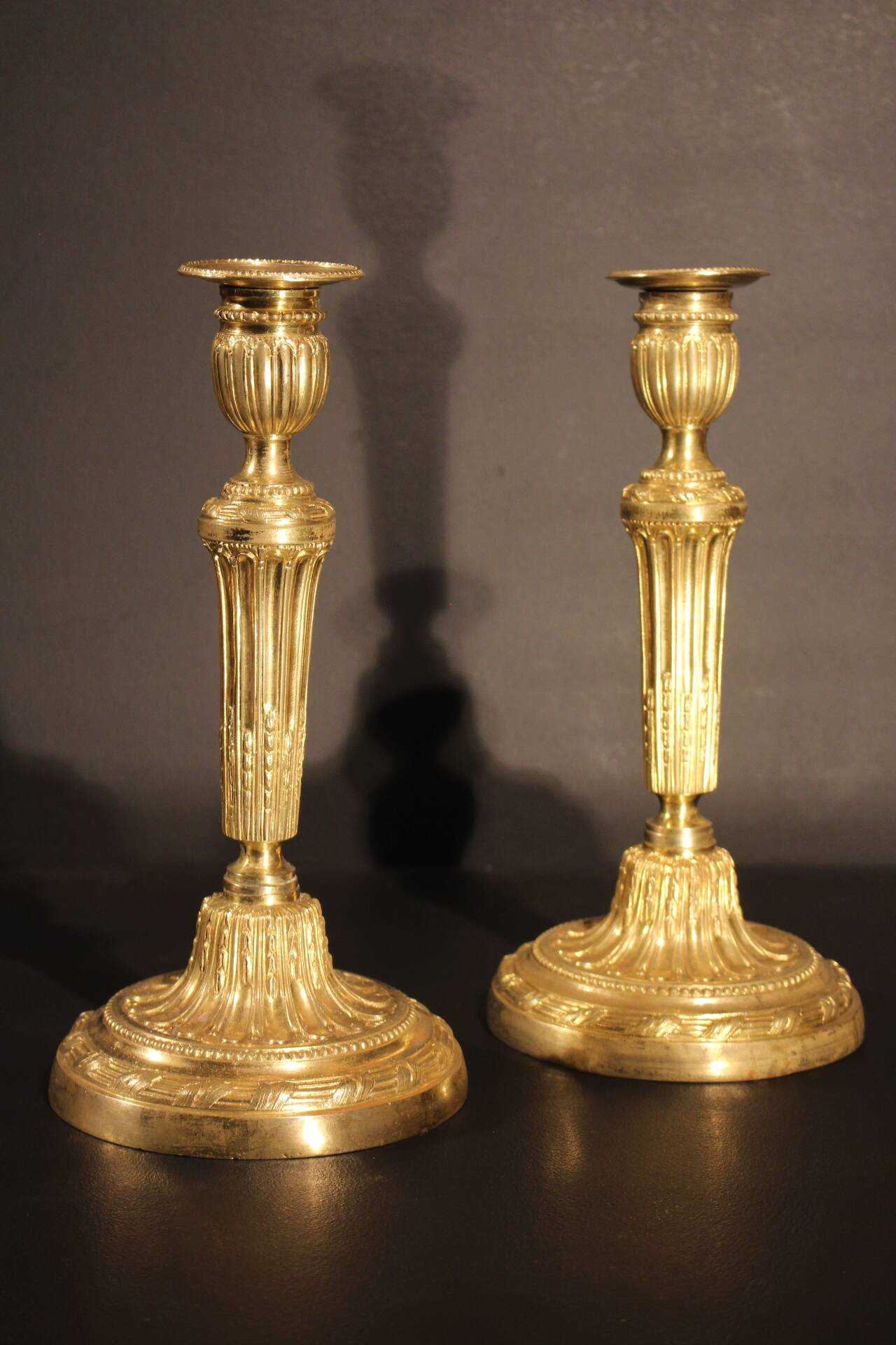 Pair of Louis XVI candlesticks